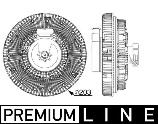 Mahle CFC247000P - Clutch, radiator fan