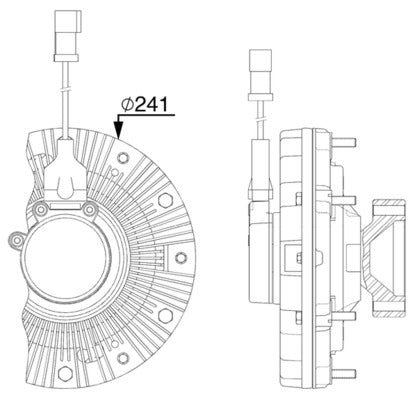 Mahle CFC257000P - Clutch, radiator fan