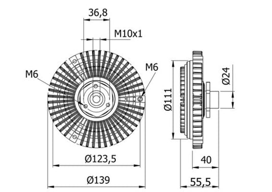 Mahle CFC46000S - Clutch, radiator fan