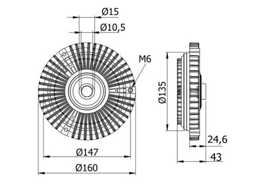 Mahle CFC52000S - Clutch, radiator fan