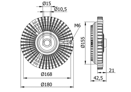 Mahle CFC71000S - Clutch, radiator fan
