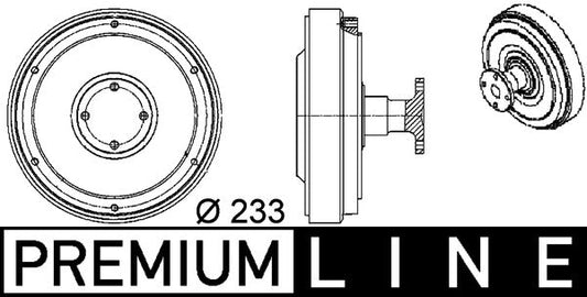 Mahle CFC98000P - Clutch, radiator fan