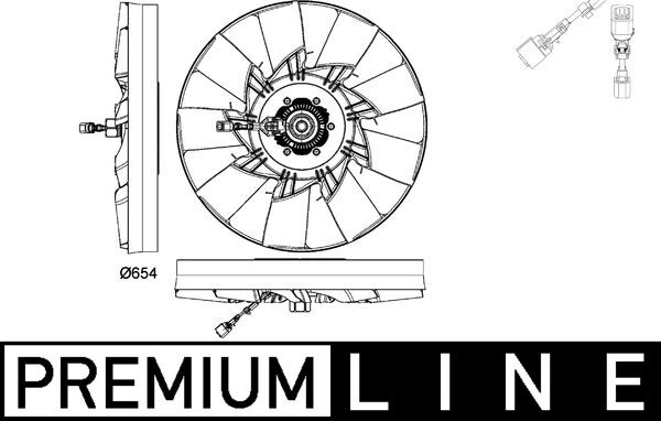 Mahle CFF478000P - Fan, engine cooling