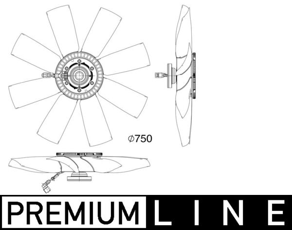 Mahle CFF505000P - Fan, engine cooling