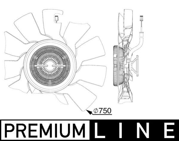 Mahle CFF528000P - Fan, engine cooling