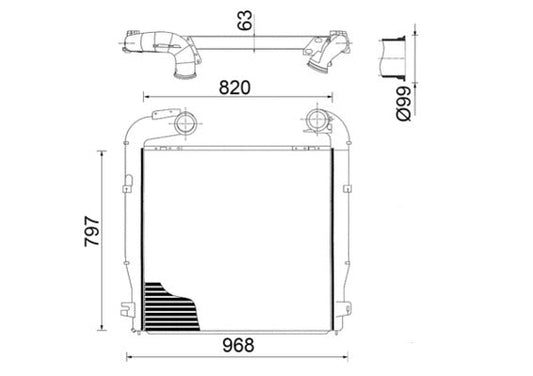 Mahle CI471000S - Charge Air Cooler