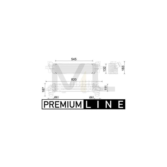 MAHLE ORIGINAL CI 626 000P Intercooler