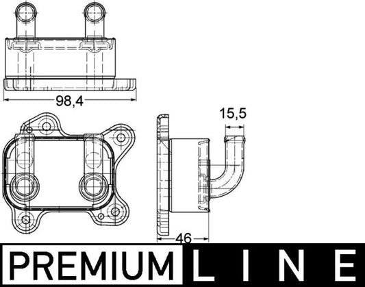Mahle CLC168000P - Oil Cooler, engine oil
