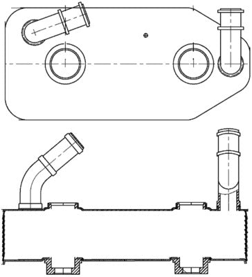 Mahle CLC178000S - Oil Cooler, automatic transmission