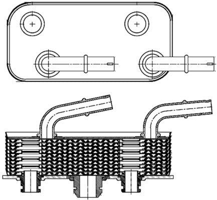 Mahle CLC180000S - Oil Cooler, automatic transmission