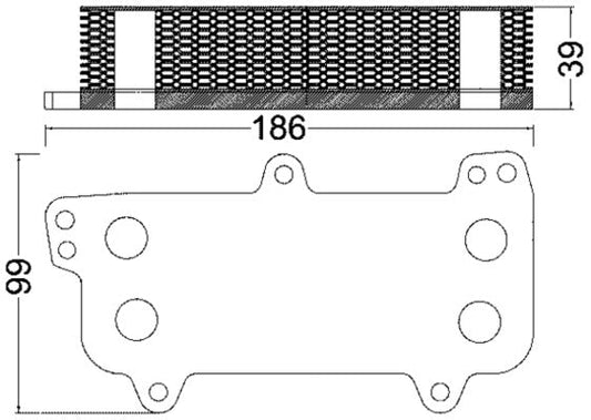 Mahle CLC187000S - Oil Cooler, engine oil