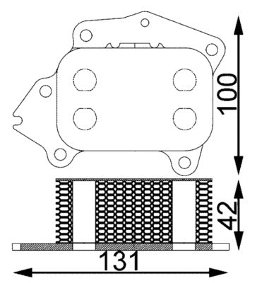 Mahle CLC194000S - Oil Cooler, engine oil