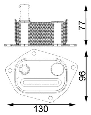 Mahle CLC198000S - Oil Cooler, engine oil