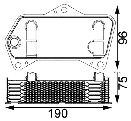 Mahle CLC202000S - Oil Cooler, automatic transmission
