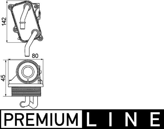 Mahle CLC24000P - Oil Cooler, engine oil