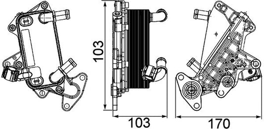 Mahle CLC25000P - Oil Cooler, automatic transmission