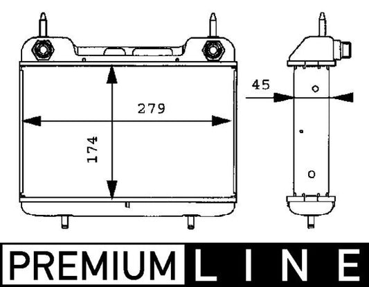 Mahle CLC27000P - Oil Cooler, engine oil