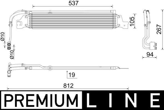 Mahle CLC288000P - Oil Cooler, automatic transmission