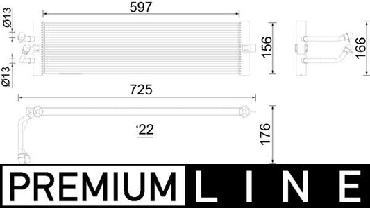 Mahle CLC293000P - Oil Cooler, automatic transmission