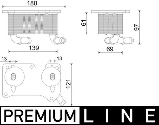 Mahle CLC294000P - Oil Cooler, engine oil