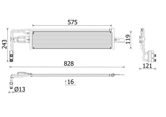 Mahle CLC319000P - Oil Cooler, automatic transmission