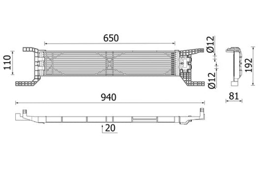 Mahle CLC324000P - Oil Cooler, automatic transmission