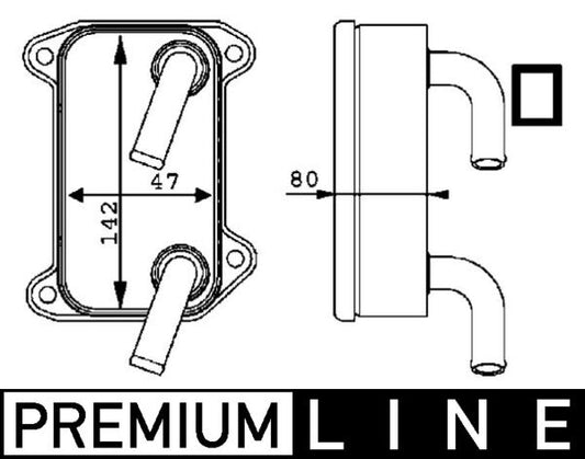 Mahle CLC40000P - Oil Cooler, engine oil