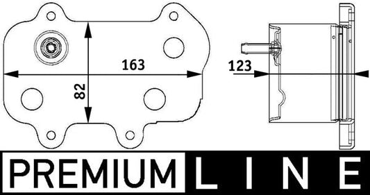 Mahle CLC61000P - Oil Cooler, engine oil