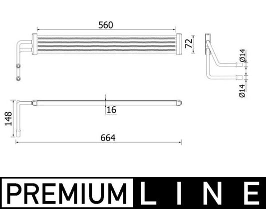 Mahle CLC97000P - Oil Cooler, steering