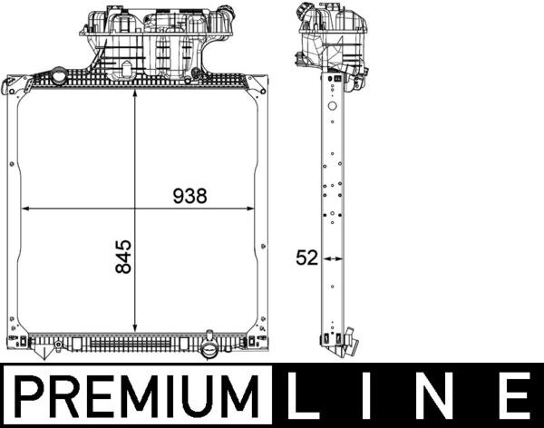 Mahle CR1039000P - Radiator, engine cooling