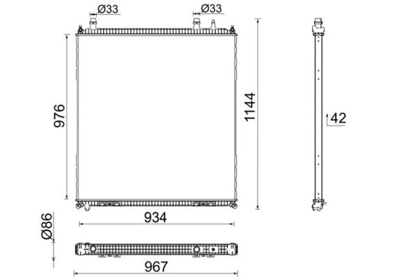 Mahle CR106000P - Radiator, engine cooling