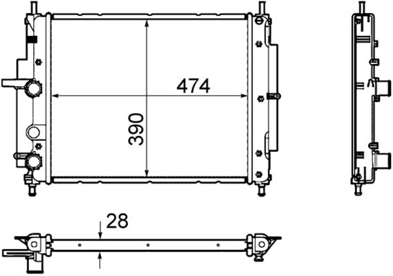 Mahle CR1107000P - Radiator, engine cooling