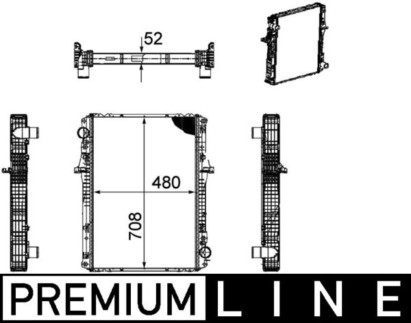 Mahle CR1170000P - Radiator, engine cooling