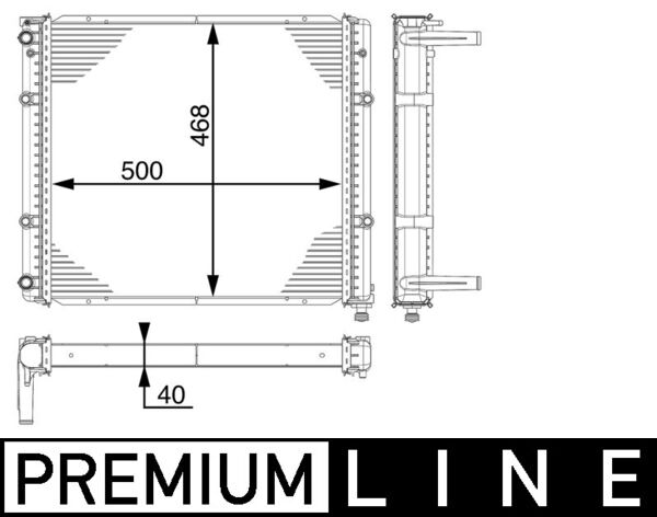 Mahle CR118000P - Radiator, engine cooling