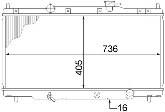 Mahle CR1459000S - Radiator, engine cooling
