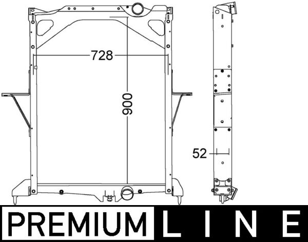 Mahle CR1557000P - Radiator, engine cooling