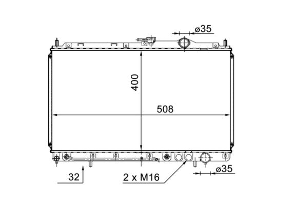 Mahle CR1570000S - Radiator, engine cooling