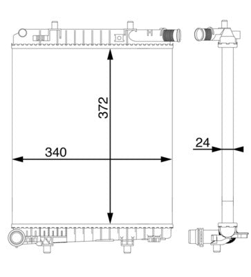 Mahle CR1590000S - Radiator, engine cooling