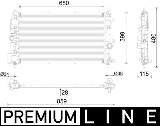 Mahle CR1782000P - Radiator, engine cooling