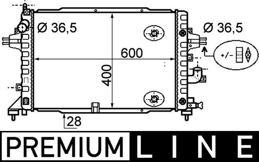 Mahle CR1858000P - Radiator, engine cooling