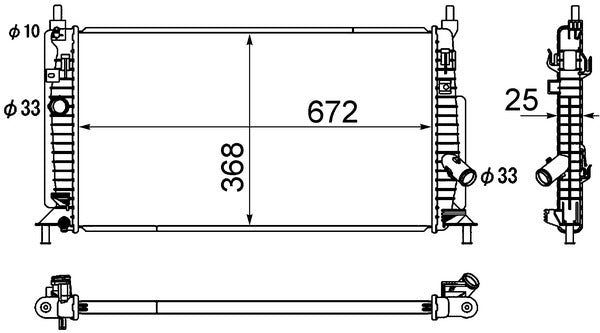 Mahle CR1888000S - Radiator, engine cooling