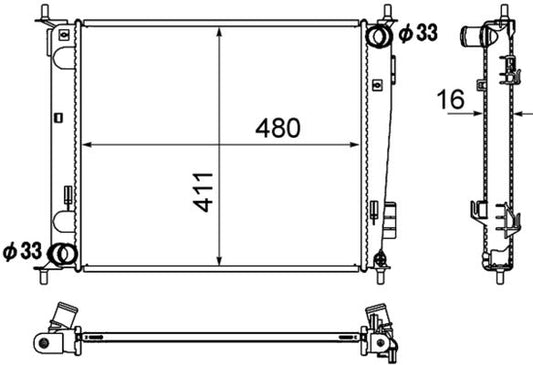 Mahle CR1889000S - Radiator, engine cooling