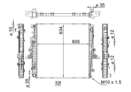 Mahle CR1905000S - Radiator, engine cooling