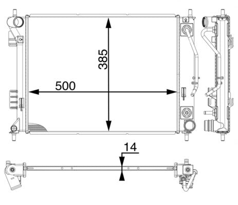 Mahle CR1974000P - Radiator, engine cooling