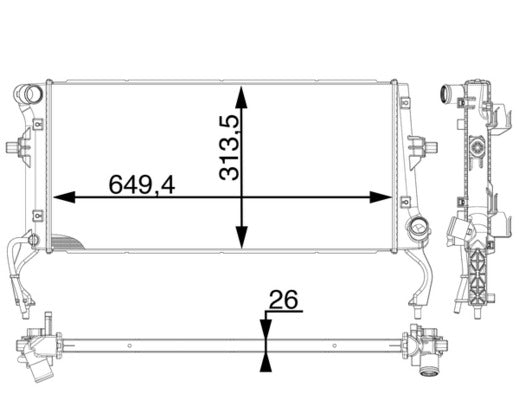 Mahle CR1975000P - Radiator, engine cooling