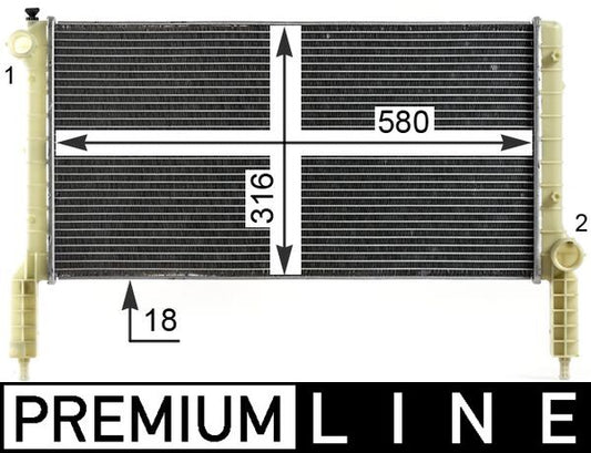 Mahle CR1991000P - Radiator, engine cooling