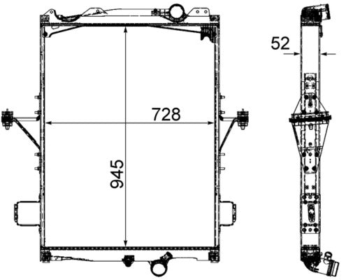 Mahle CR2096000P - Radiator, engine cooling
