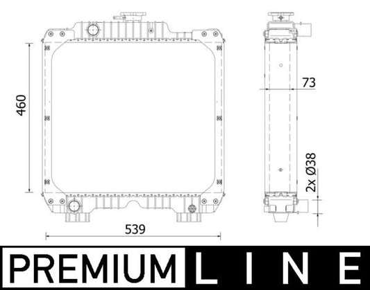 Mahle CR2287000P - Radiator, engine cooling