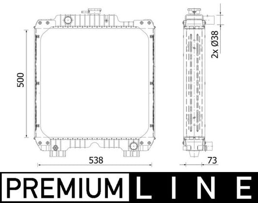 Mahle CR2292000P - Radiator, engine cooling