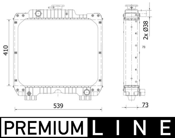 Mahle CR2293000P - Radiator, engine cooling